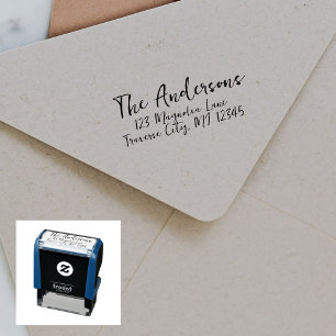 Family Fancy Return Address Self-inking Stamp