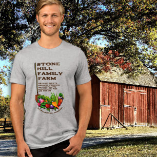 Family Farm Farmers Market Advertising Tri-Blend Shirt