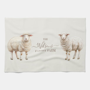 Family Farm Rustic Sheep  Kitchen Towel