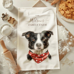 Family Farm Rustic Working Dog Kitchen Towel