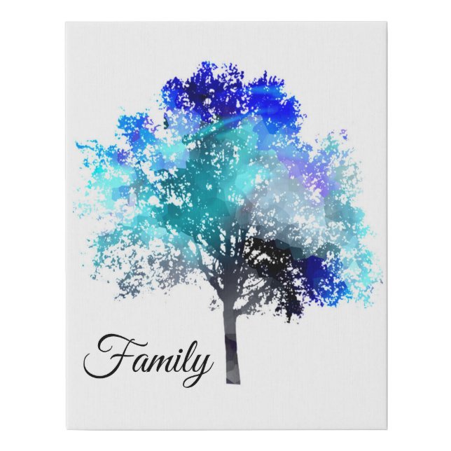 Family Faux Canvas Print (Front)