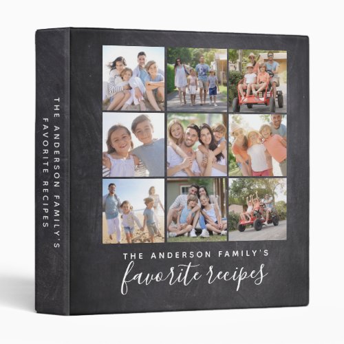 Family Favorite Photo Collage Recipe Binder