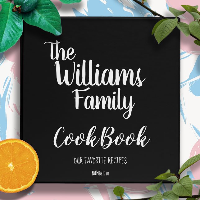 Family Favorite Recipes black cookbook Binder (Creator Uploaded)