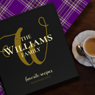 Family Favorite Recipes 'food with love' 3 Ring Binder