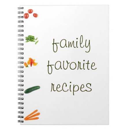 Family Favorite Recipes Notebook
