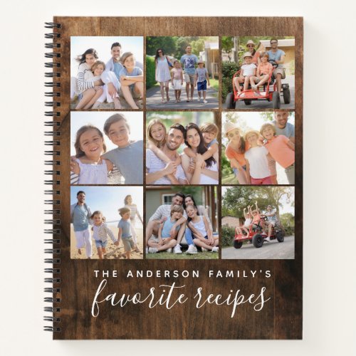 Family Favorites Photo Collage Recipe Book