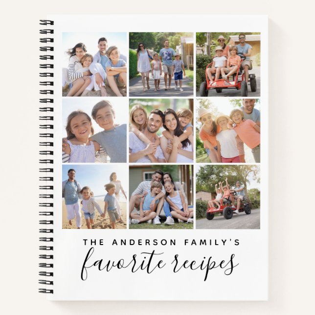 Family Favorites Photo Collage Recipe Book (Front)