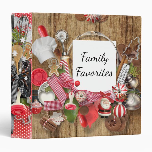 Family Favorites Recipe Book Binder (Front/Spine)