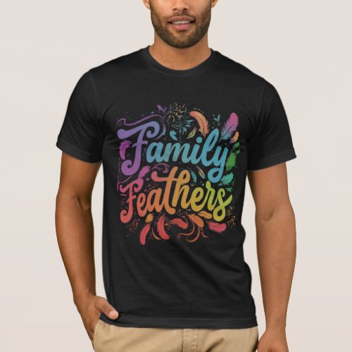 Family Feathers T_shirt design 