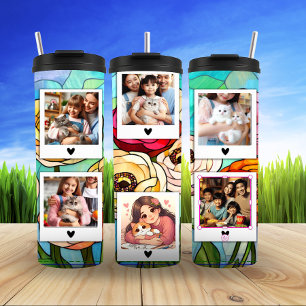 Family & Feline Photo Frame Thermal Tumbler