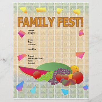 Family Fest Flyer by zzibcnet at Zazzle
