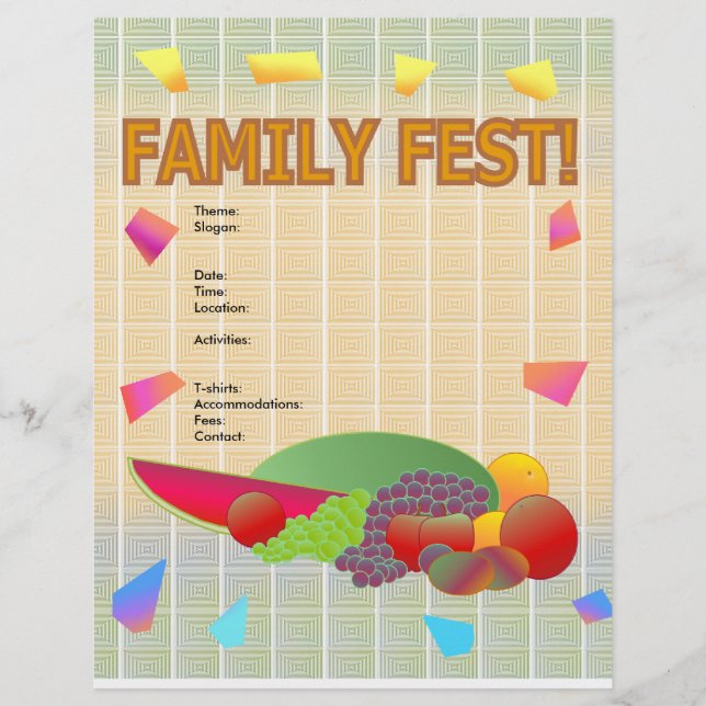 Family Fest Flyer (Front)