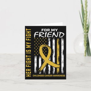 Family Fight Friend Childhood Cancer Awareness Ame Card