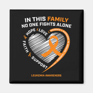 Family Fight Leukemia Awareness Products Gift Men Magnet