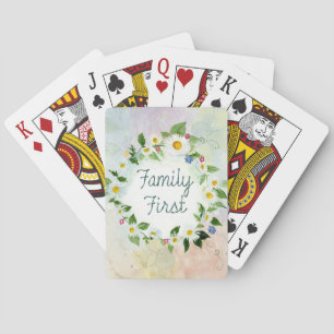 Family First Circle of Daisies Poker Cards