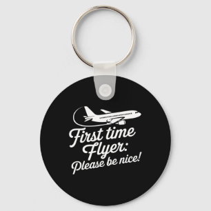 Family First Plane Ride Kids First Time Flyer Keychain