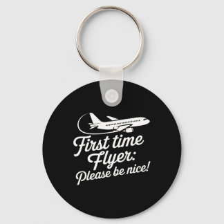 Family First Plane Ride Kids First Time Flyer Keychain