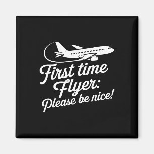 Family First Plane Ride Kids First Time Flyer Magnet