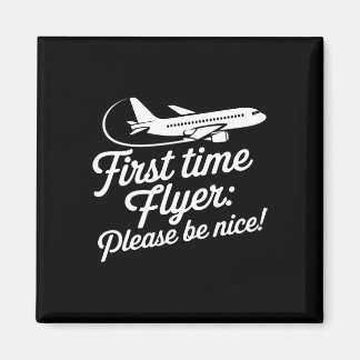 Family First Plane Ride Kids First Time Flyer Magnet