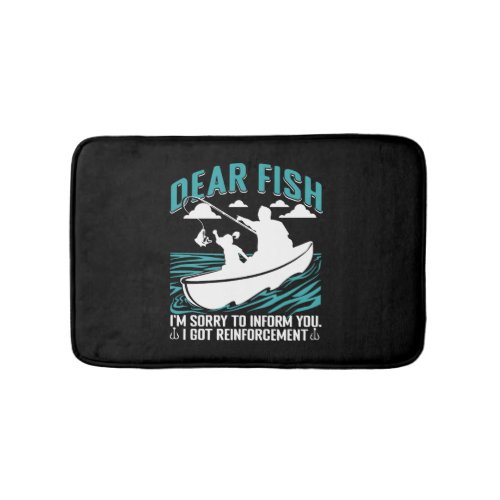 Family Fishing Bath Mat