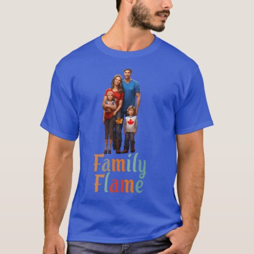 Family Flame Burning Bright T_Shirt Design T_Shirt