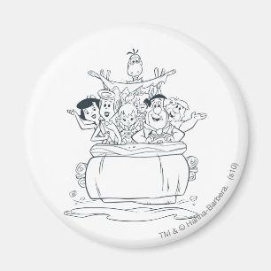 Family Flintstones1 Magnet
