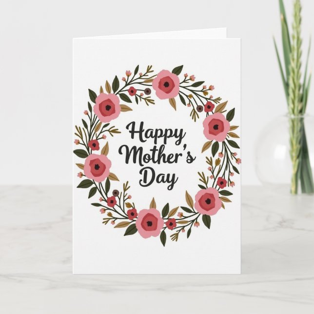 Family Floral Celebration Card (Front)