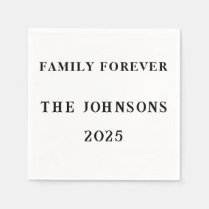 Family Forever Custom Napkins– Reunion Summer 2025 Napkins