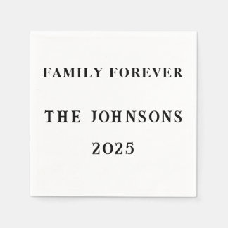 Family Forever Custom Napkins– Reunion Summer 2025 Napkins