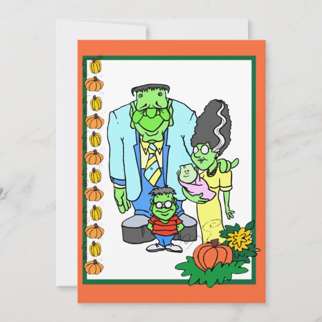 Family Friendly Halloween Party Costume Party Invitation (Front)