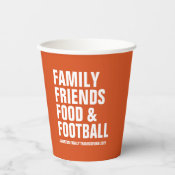 THANKSGIVING INVITATION Family Food & Football EDITABLE 