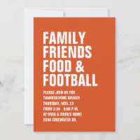 Family, Food, and Football - Thanksgiving