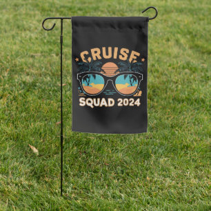Family Friends Vacation Cruising Ship Trip 2024 Garden Flag
