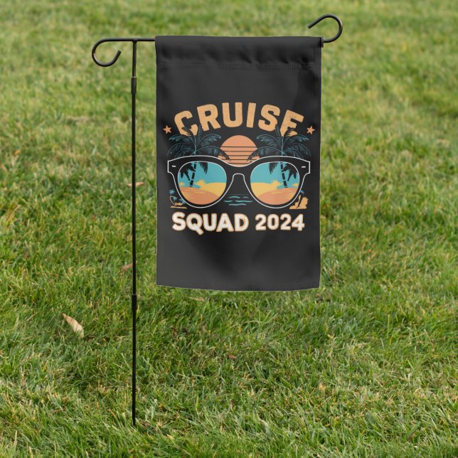 Family Friends Vacation Cruising Ship Trip 2024 Garden Flag (In SItu)