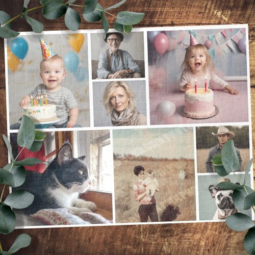 Family Fun 8 Multiple Photo Jigsaw Puzzle