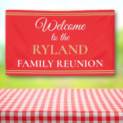Family fun! Custom family reunion Banner