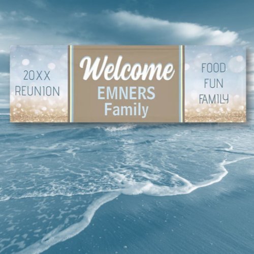 FAMILY FUN Custom Family Reunion banner