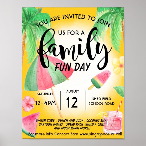 Family fun day poster