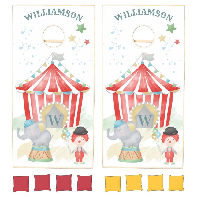 Family Fun Kids Cartoons Personalized Cornhole Set (Set)