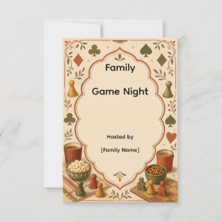 Family Game Night Invitation