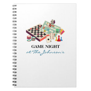 Family Game Night Personalized Scorekeeping Notebook