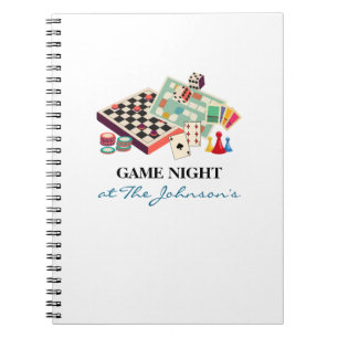 Family Game Night Personalized Scorekeeping Notebook
