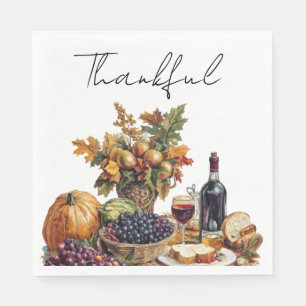 Family gathering Thanksgiving Dinner  Napkins