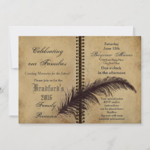 Family Gatherings -Invitations - Book - Vintage Invitation