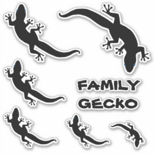 FAMILY GECKO STICKER