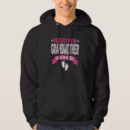 Family Gender Reveal Proud New Grandmother Its A  Hoodie