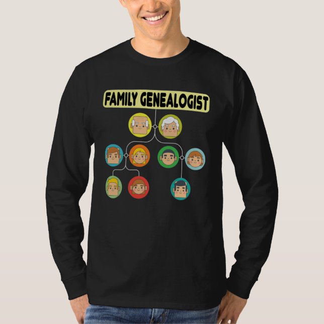 Family Genealogist I Know Which Branch The Nuts Ca T-Shirt (Front)