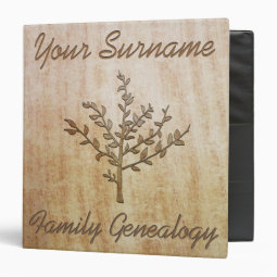 Family Genealogy 3 Ring Binder | Zazzle