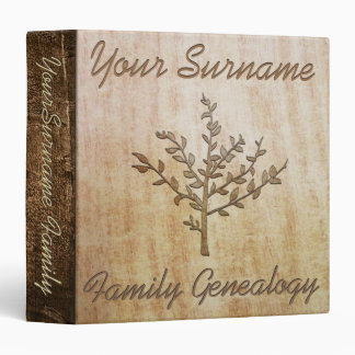 Family Genealogy 3 Ring Binder