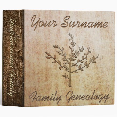 Family Genealogy Custom Binder